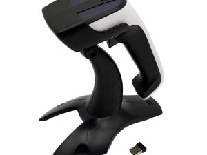 Lector de códigos 2D con base, inalambrico, barras y QR. ASIANWELL awV20R